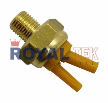BULBO TERMOVALVULA ROYALTEK - TEMPERATURA DE TRABAJO 58 GRADOS / AISLANTE AMARILLO / VOLKSWAGEN GACEL GOL I GOL II GOL III POINTER SAVEIRO SENDA --- OEM 261318511